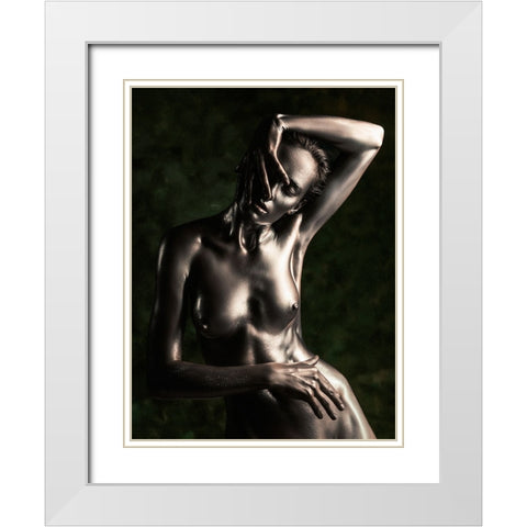 Bronze White Modern Wood Framed Art Print with Double Matting by Valevicius, Aurimas