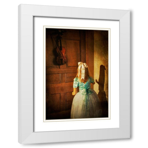 The Violn White Modern Wood Framed Art Print with Double Matting by Wentworth, Harry