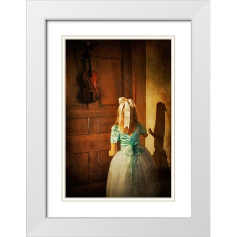 The Violn White Modern Wood Framed Art Print with Double Matting by Wentworth, Harry