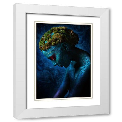 Symbiosis III White Modern Wood Framed Art Print with Double Matting by Kovalev, Ivan