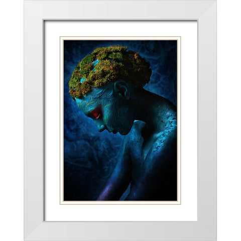 Symbiosis III White Modern Wood Framed Art Print with Double Matting by Kovalev, Ivan
