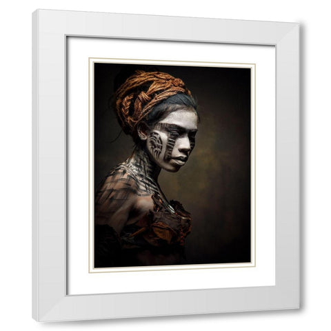 From Another Time White Modern Wood Framed Art Print with Double Matting by Siegart