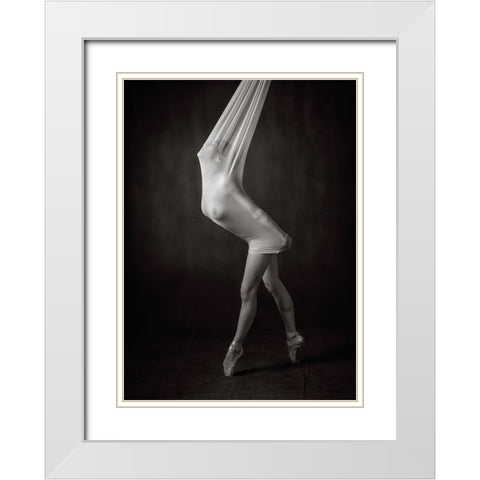 Trapped White Modern Wood Framed Art Print with Double Matting by Catchlight Studio