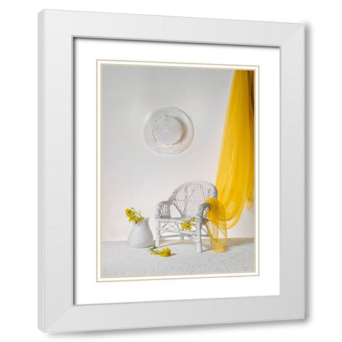 A Bright Morning White Modern Wood Framed Art Print with Double Matting by Jacobs, Lydia