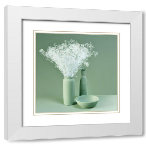 Pure White Modern Wood Framed Art Print with Double Matting by Westum, Heidi