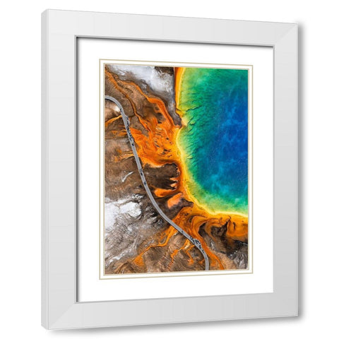 Summer Stroll White Modern Wood Framed Art Print with Double Matting by Macua, Gerald