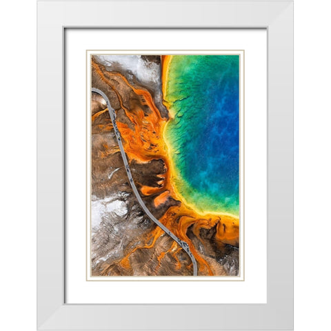 Summer Stroll White Modern Wood Framed Art Print with Double Matting by Macua, Gerald