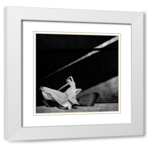 Dancing With The Light White Modern Wood Framed Art Print with Double Matting by Pansky, Rachel