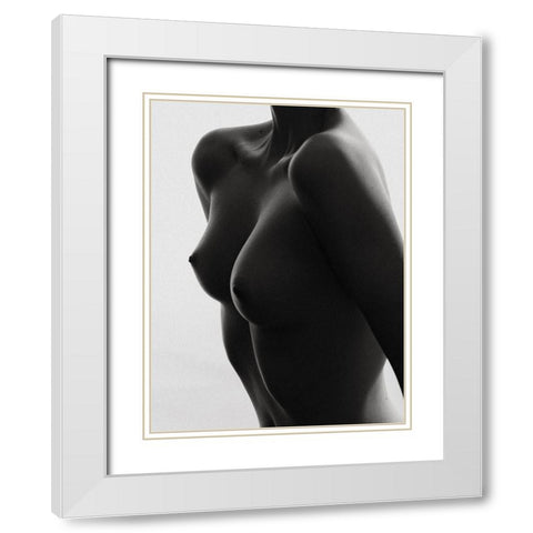 Sensual Beauty White Modern Wood Framed Art Print with Double Matting by Krystynek MQEP, Martin