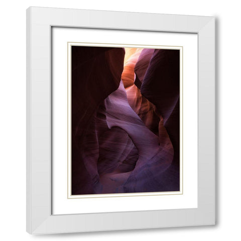 Textures And Tones White Modern Wood Framed Art Print with Double Matting by Macua, Gerald