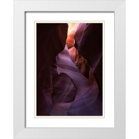 Textures And Tones White Modern Wood Framed Art Print with Double Matting by Macua, Gerald