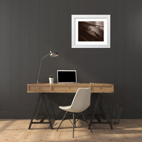 Lida White Modern Wood Framed Art Print with Double Matting by Shepelev, Yuri