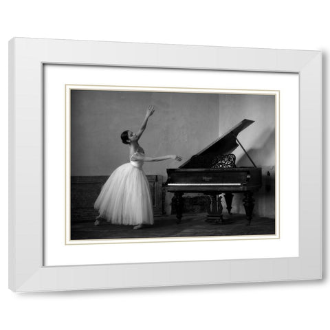 Everything Must Change White Modern Wood Framed Art Print with Double Matting by Kapsha, Eduards