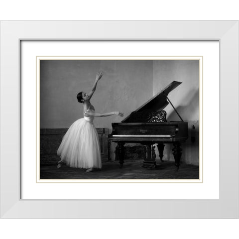 Everything Must Change White Modern Wood Framed Art Print with Double Matting by Kapsha, Eduards