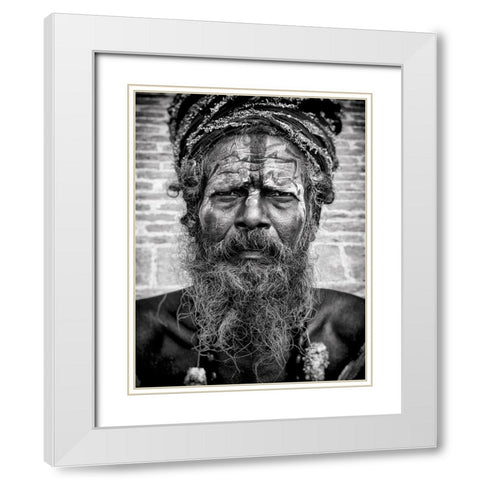 Sadhu_Dsc9091-Baw White Modern Wood Framed Art Print with Double Matting by Molina, Elena