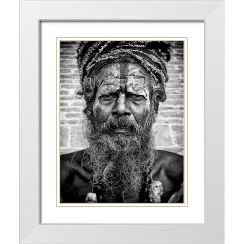 Sadhu_Dsc9091-Baw White Modern Wood Framed Art Print with Double Matting by Molina, Elena