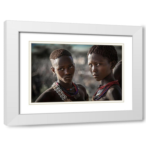 The Look White Modern Wood Framed Art Print with Double Matting by Wride, Linda