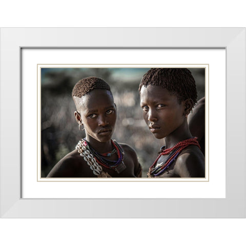 The Look White Modern Wood Framed Art Print with Double Matting by Wride, Linda