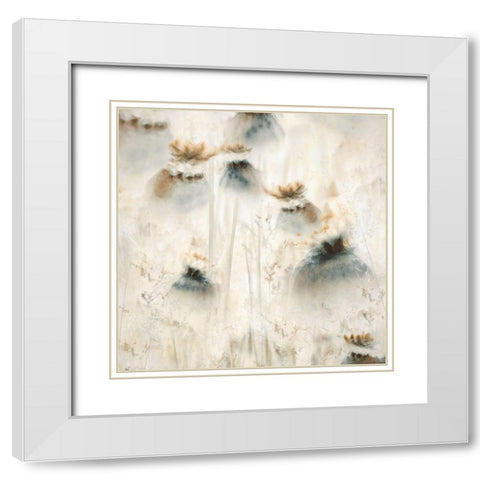 Seed Pods White Modern Wood Framed Art Print with Double Matting by Talen, Nel
