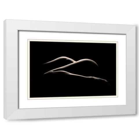 Bodyscape : I See Z White Modern Wood Framed Art Print with Double Matting by Sungkono, Heru
