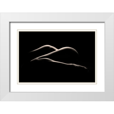Bodyscape : I See Z White Modern Wood Framed Art Print with Double Matting by Sungkono, Heru