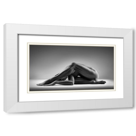 Lego White Modern Wood Framed Art Print with Double Matting by Valevicius, Aurimas