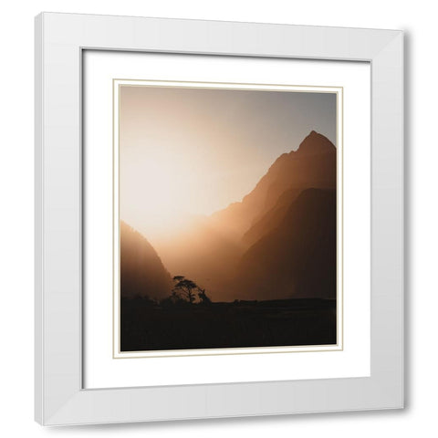 Rage, Rage Against The Dying Of The Light. White Modern Wood Framed Art Print with Double Matting by Regius Polgar, Zoltan