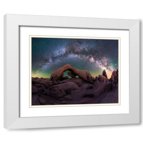 Archs Gallery White Modern Wood Framed Art Print with Double Matting by Bandyopadhyay, Atanu