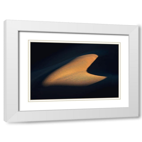 Real Heart In The Desert White Modern Wood Framed Art Print with Double Matting by Behzad, Majid
