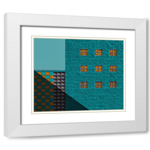 Po Box White Modern Wood Framed Art Print with Double Matting by Labagnara, Roxana