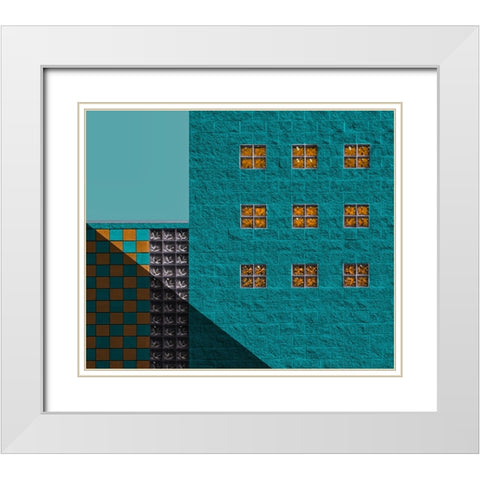 Po Box White Modern Wood Framed Art Print with Double Matting by Labagnara, Roxana