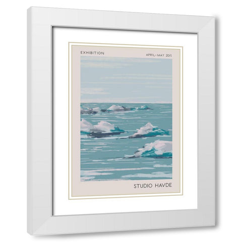 Studio Havde Seascape White Modern Wood Framed Art Print with Double Matting by 1x Studio II