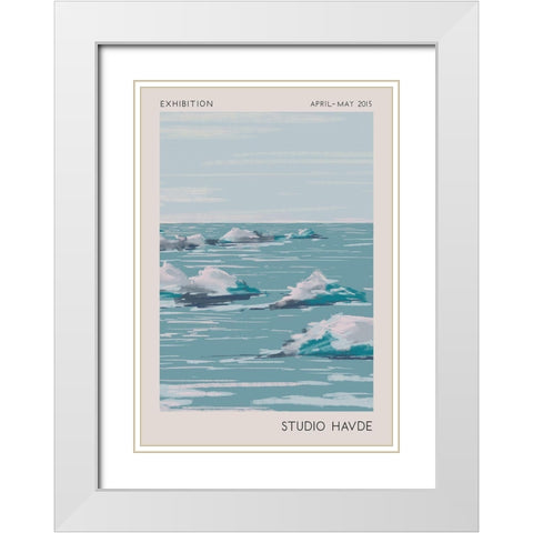 Studio Havde Seascape White Modern Wood Framed Art Print with Double Matting by 1x Studio II