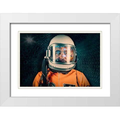Project X White Modern Wood Framed Art Print with Double Matting by Kleiner, Petr