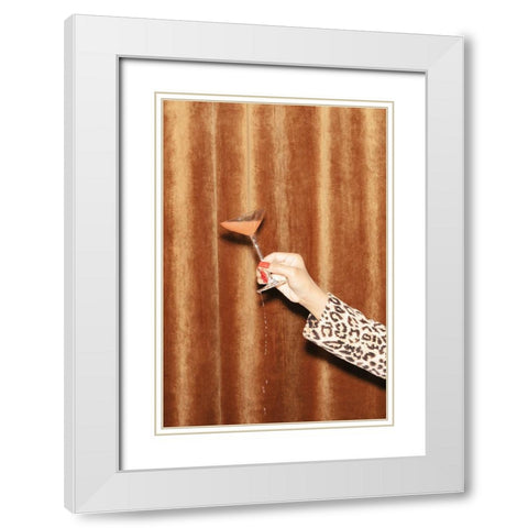 Heres To Now #01 White Modern Wood Framed Art Print with Double Matting by 1x Studio III