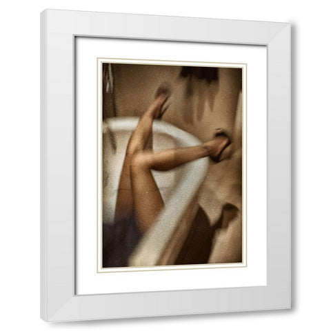 Hera White Modern Wood Framed Art Print with Double Matting by Schottstaedt, Erik