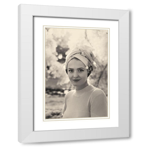 D. White Modern Wood Framed Art Print with Double Matting by Prioteasa, Sebastian