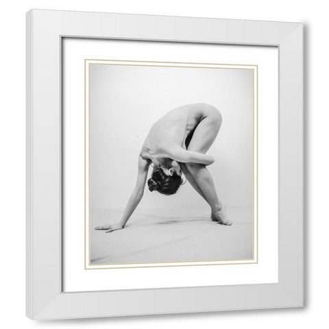 Untitled White Modern Wood Framed Art Print with Double Matting by Pereverzov, Alexander