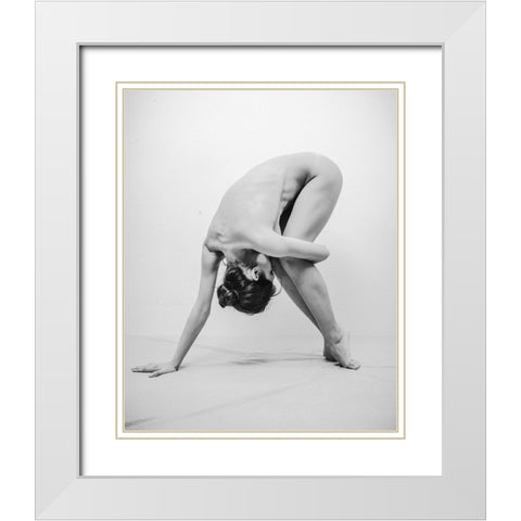 Untitled White Modern Wood Framed Art Print with Double Matting by Pereverzov, Alexander