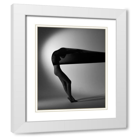Untitled White Modern Wood Framed Art Print with Double Matting by Trishchenkov, Mikhail