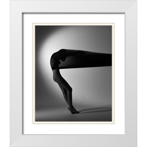 Untitled White Modern Wood Framed Art Print with Double Matting by Trishchenkov, Mikhail