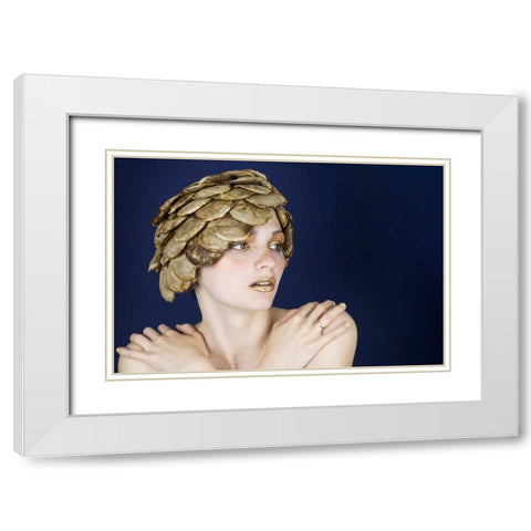 coffee White Modern Wood Framed Art Print with Double Matting by Allmaier, Michael
