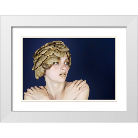 coffee White Modern Wood Framed Art Print with Double Matting by Allmaier, Michael