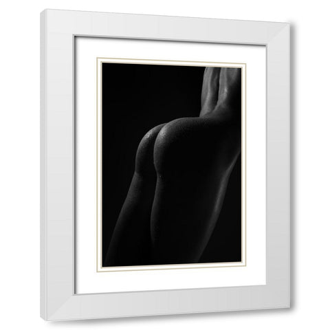 Body Lines White Modern Wood Framed Art Print with Double Matting by Anton, Rostovskiy