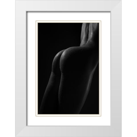 Body Lines White Modern Wood Framed Art Print with Double Matting by Anton, Rostovskiy