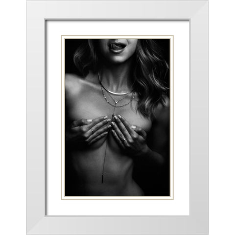 Lana White Modern Wood Framed Art Print with Double Matting by Rise, Zachar