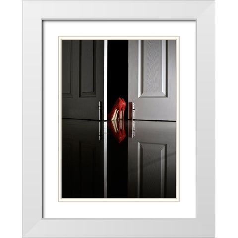 Passion In Red White Modern Wood Framed Art Print with Double Matting by Schottstaedt, Erik