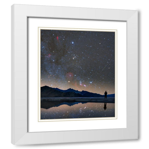 Winter is coming... White Modern Wood Framed Art Print with Double Matting by Chander, Vikas