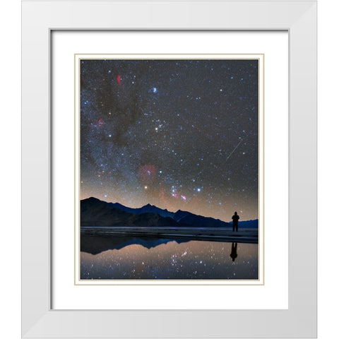 Winter is coming... White Modern Wood Framed Art Print with Double Matting by Chander, Vikas