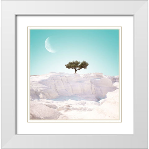 Alien Island. part 4 White Modern Wood Framed Art Print with Double Matting by Frey, Eva
